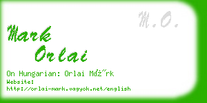 mark orlai business card